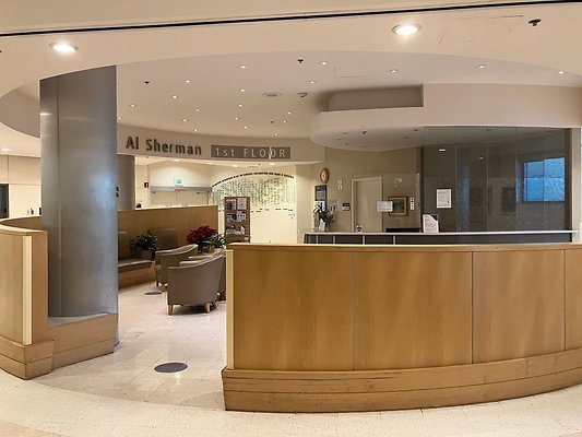 Waiting Room &amp; Glass Hallway